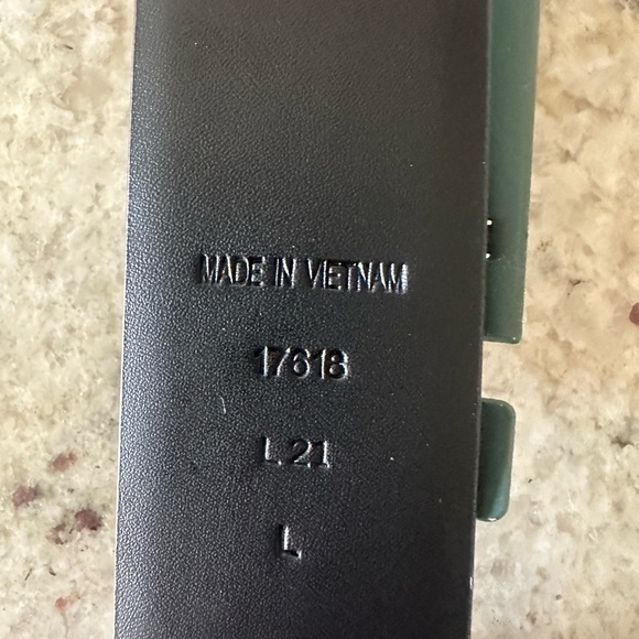 Ralph Lauren Leather Logo Women's Brown and Gold Belt - Picture 4 of 9